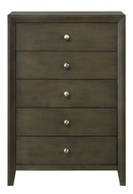 Ilana Gray Wood 5-Drawer Chest