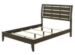 Ilana Gray Wood King Bed with Slatted Panel Headboard