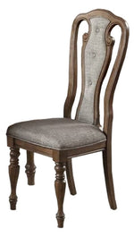 Iwona 2 Brown Fabric/Wood Side Chairs