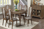 Iwona Brown Wood Rectangular Dining Table