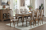 Iwona Brown Wood Rectangular Extendable Dining Table