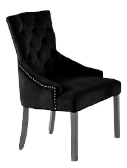 Jadyn 2 Black Fabric Side Chairs