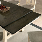 Jamestown Ivory/Dark Gray Wood Dining Table