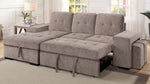 Jamiya 2-Pc Light Gray LAF Sectional Sofa Bed