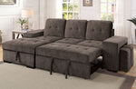 Jamiya 2-Pc Warm Gray LAF Sectional w/Sleeper