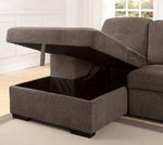 Jamiya 2-Pc Warm Gray LAF Sectional w/Sleeper