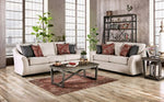 Jarrow Ivory Fabric Sofa (Oversized)