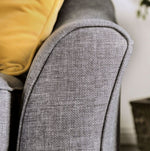 Jarrow Light Gray Fabric Sofa (Oversized)