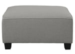 Jayne Gray Fabric Modular Sectional Sofa with Ottoman