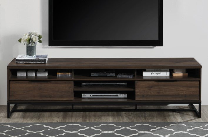 Jeanette Dark Walnut Wood 61" TV Stand