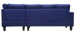 Jeimmur 2-Pc Blue Linen Tufted RAF Sectional Sofa