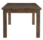 Jerrick Burnished Brown Wood Rectangular Dining Table