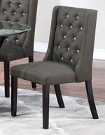 Joceline 2 Ash Black Fabric Side Chairs