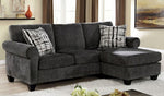 Jordana Gray Fabric Reversible Sectional Sofa