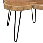 Joss Natural Finish Mango Wood Square Cocktail Table