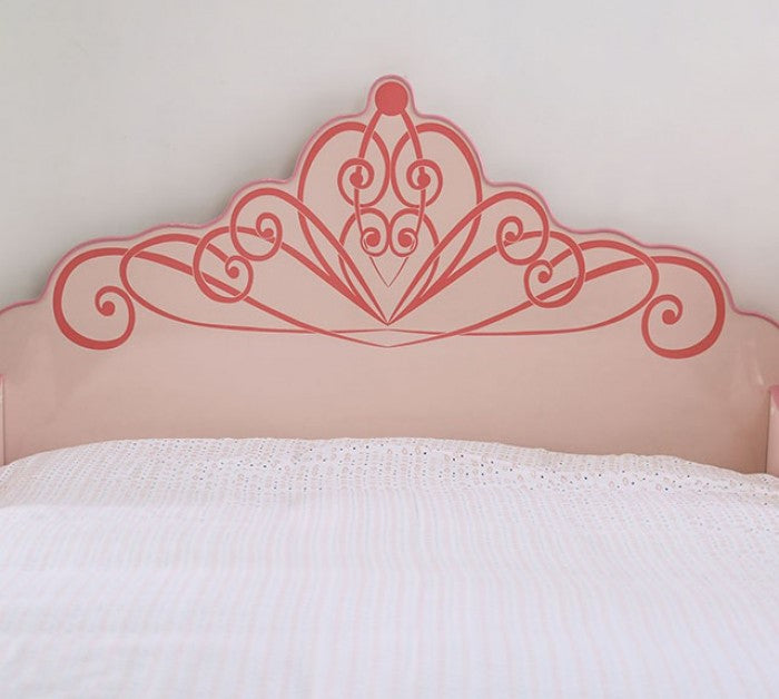 Julianna Pink High Gloss Wood Twin Bed
