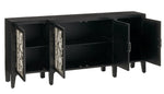 Kacia Antique Black Wood Console Table