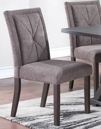 Kade 2 Brown Fabric/Wood Side Chairs