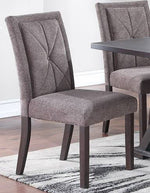 Kade 2 Brown Fabric/Wood Side Chairs