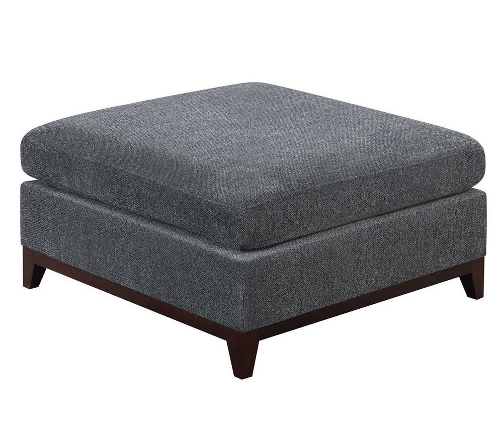 Karla Ash Grey Chenille Modular Sectional with Ottomans