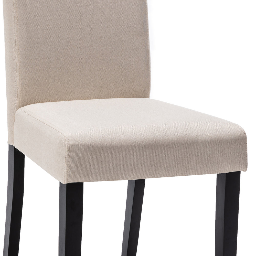 Kate 2 Beige Fabric/Wood Side Chairs