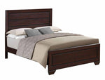 Kauffman 5-Pc Dark Cocoa Wood King Panel Bedroom Set