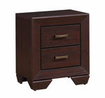 Kauffman 5-Pc Dark Cocoa Wood King Panel Bedroom Set