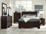 Kauffman 5-Pc Dark Cocoa Wood King Storage Bedroom Set