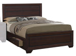 Kauffman 5-Pc Dark Cocoa Wood Queen Storage Bedroom Set