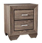 Kauffman 5-Pc Washed Taupe Wood King Storage Bedroom Set