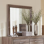 Kauffman Washed Taupe Wood Frame Dresser Mirror