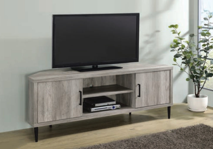 Kaylani Grey Driftwood Wood 59" TV Console