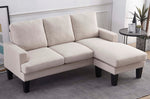 Kelly 2-Pc Beige Reversible Sectional Sofa