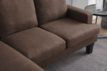 Kelly 2-Pc Brown Reversible Sectional Sofa