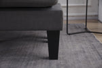 Kelly 2-Pc Dark Gray Reversible Sectional Sofa