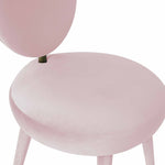 Kylie Glam Bubblegum Velvet Side Chair