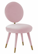 Kylie Glam Bubblegum Velvet Side Chair