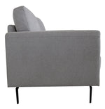 Kyrene Light Gray Linen Loveseat