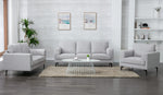 Kyrene Light Gray Linen Sofa