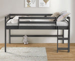 Lara Gray Wood Twin Loft Bed