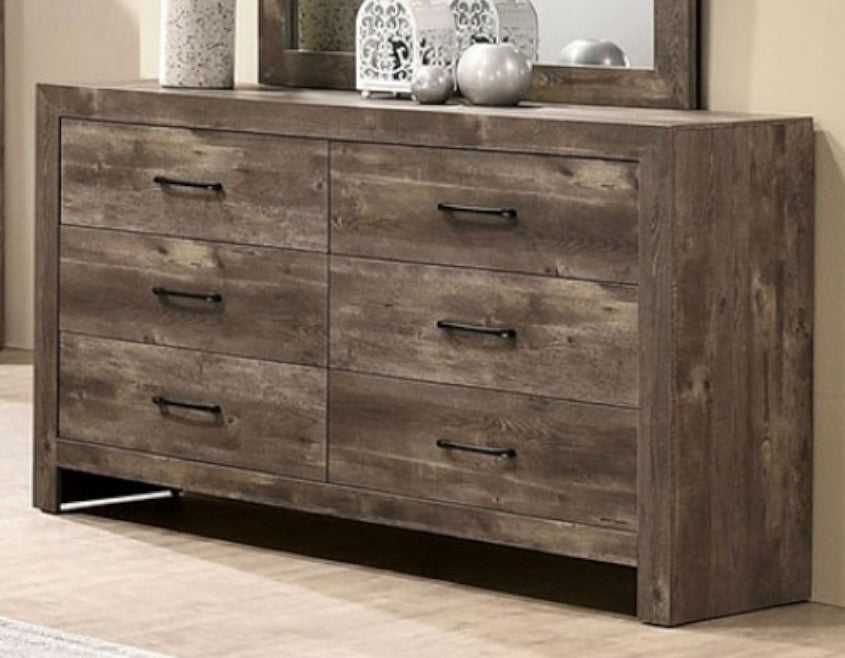 Larissa Natural Tone Wood 6-Drawer Dresser