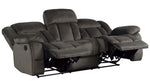 Laurelton Brown Manual Double Recliner Sofa (Oversized)