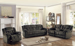 Laurelton Brown Manual Double Recliner Sofa (Oversized)