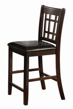 Lavon 2 Black/Espresso Wood Counter Height Chairs