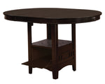 Lavon 5-Pc Espresso Wood Counter Height Table Set