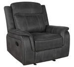 Lawrence Charcoal Manual Glider Recliner