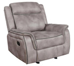 Lawrence Taupe Manual Glider Recliner