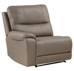 LeGrande 6-Pc Taupe Power Recliner Sectional Sofa