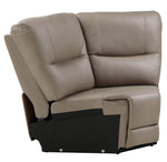 LeGrande 6-Pc Taupe Power Recliner Sectional Sofa