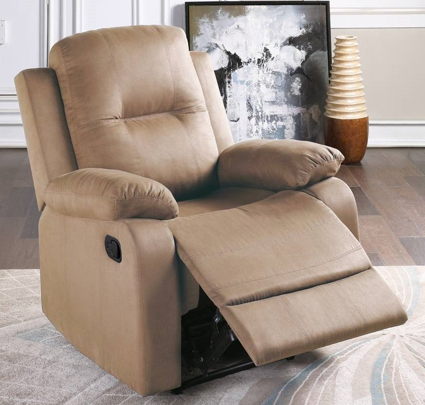 Lewella Peat Microfiber Manual Recliner